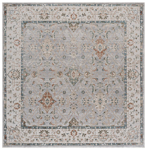 Safavieh Maven Elegant Machine-Made Area Rug In Grey And Ivory-Blue — Low-Profile, Durable Traditional Charm 4'-0" x 6'-0" MAV774F-4