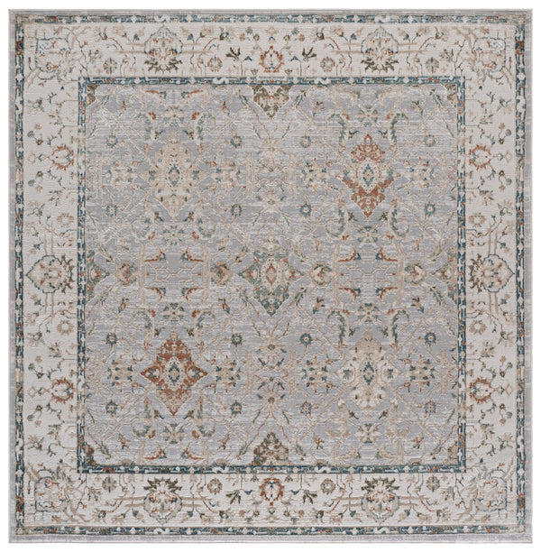 Safavieh Maven Elegant Machine-Made Area Rug In Grey And Ivory-Blue — Low-Profile, Durable Traditional Charm 4'-0" x 6'-0" MAV774F-4