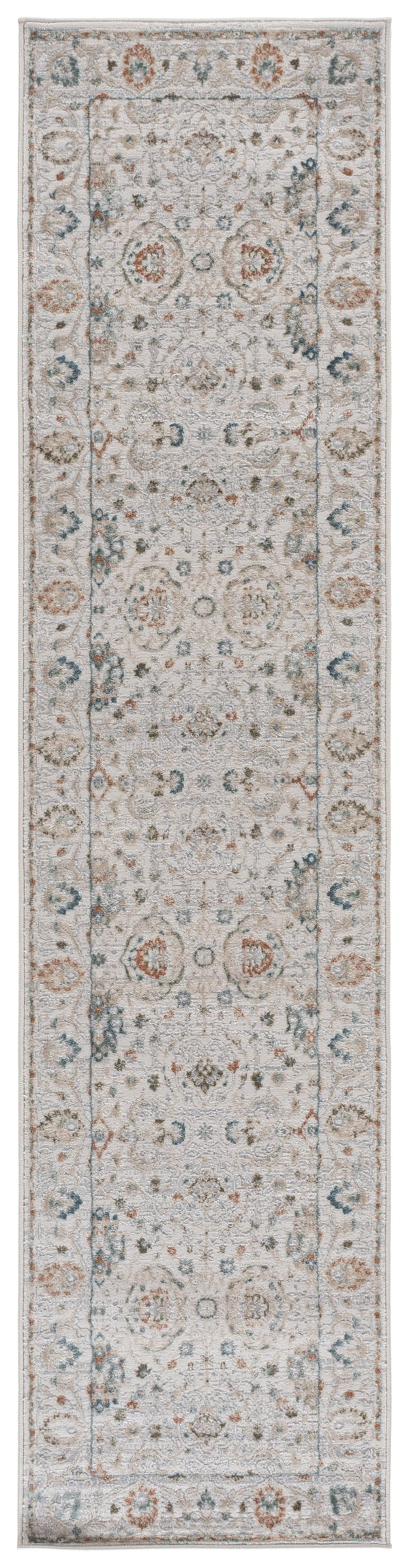 Safavieh Maven Elegant Ivory & Grey-Blue Area Rug — Low-Profile Power-Loomed Durability, Stain-Resistant Comfort 4'-0" x 6'-0" MAV776A-4