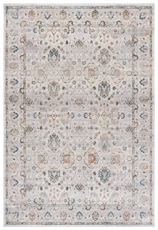 Safavieh Maven Square Area Rug In Ivory And Grey-Blue — Low-Profile, Stain-Resistant Power-Loomed Elegance 6'-7" x 6'-7" MAV776A-7SQ