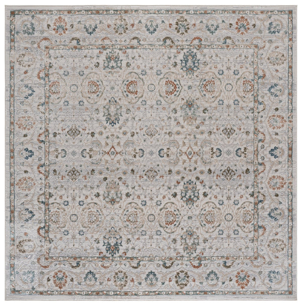 Safavieh Maven Elegant Ivory And Grey-Blue Area Rug — Power-Loomed Turkey, Durable Soft Low-Pile Centerpiece 8'-0" x 10'-0" MAV776A-8
