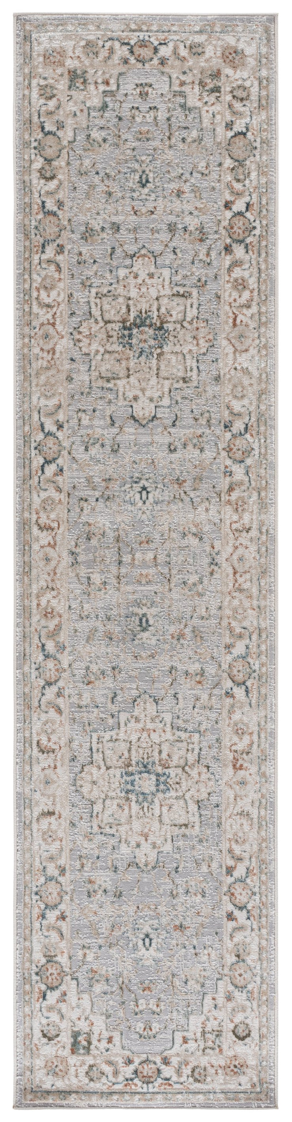 Safavieh Maven Timeless Ivory & Grey-Blue Area Rug — Power-Loomed Traditional Motif, Durable Low-Profile Comfort 8'-0" x 10'-0" MAV778A-8