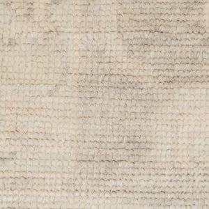 Maya Hand-knotted New Zealand Wool Viscose Ivory Rug with Silver Washed Patina