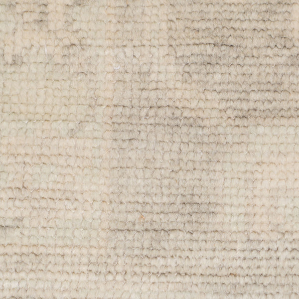 Maya Hand-knotted New Zealand Wool Viscose Ivory Rug with Silver Washed Patina