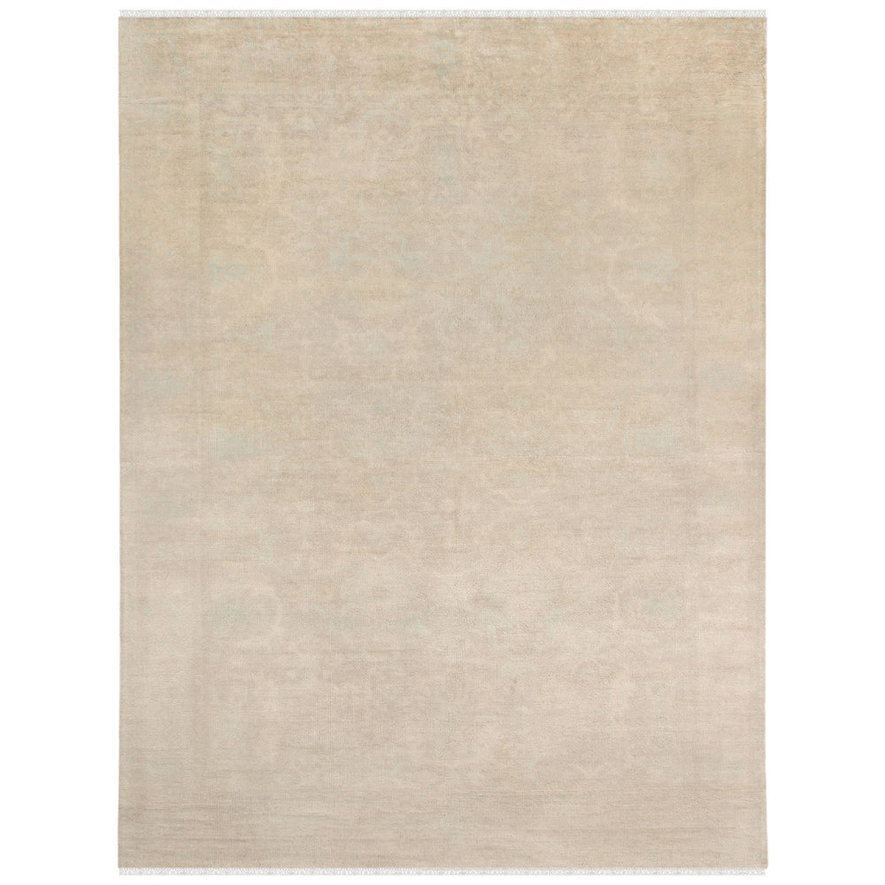 AMER Rugs Maya Hand-knotted Wool Viscose Area Rug Vintage Distressed Border for Entryways MAY60203