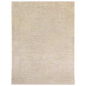 AMER Rugs Maya Hand-knotted Wool Viscose Area Rug Vintage Distressed Border for Entryways MAY60203