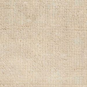 Maya Hand-knotted Wool Viscose Area Rug Vintage Distressed Border for Entryways