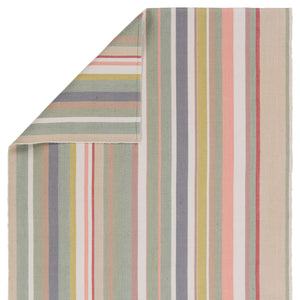 Jaipur Living Vibe by Jaipur Living Viviana Handwoven Cabana Stripe Flatweave Rug for Patio or Entryway RUG158118