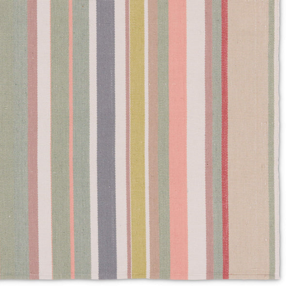 Jaipur Living Vibe by Jaipur Living Viviana Handwoven Cabana Stripe Flatweave Rug for Patio or Entryway RUG158118