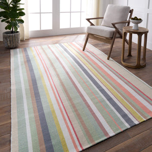 Jaipur Living Vibe by Jaipur Living Viviana Handwoven Cabana Stripe Flatweave Bohemian Area Rug RUG158121