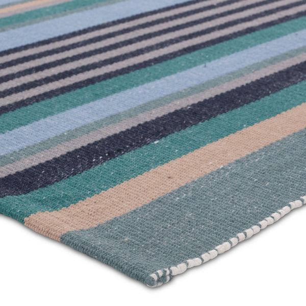 Jaipur Living Vibe by Jaipur Living Sergio Flatweave Coastal Stripe Handwoven Polyester Area Rug RUG158124