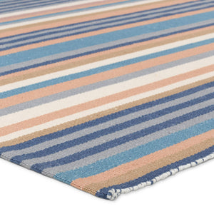 Jaipur Living Vibe by Jaipur Living Sergio Flatweave Coastal Stripe Pet Runner Rug for Entryways RUG158131
