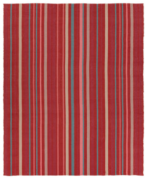 Jaipur Living Vibe Handwoven Flatweave Cabana Stripe Polyester Indoor Outdoor Rug for Entryways RUG158138