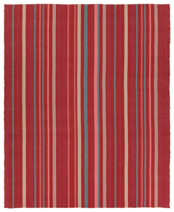 Jaipur Living Vibe Handwoven Flatweave Cabana Stripe Polyester Indoor Outdoor Rug for Entryways RUG158138