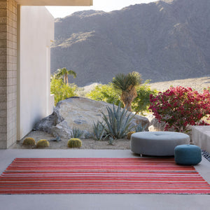 Jaipur Living Vibe Handwoven Flatweave Cabana Stripe Polyester Indoor Outdoor Rug for Entryways RUG158138