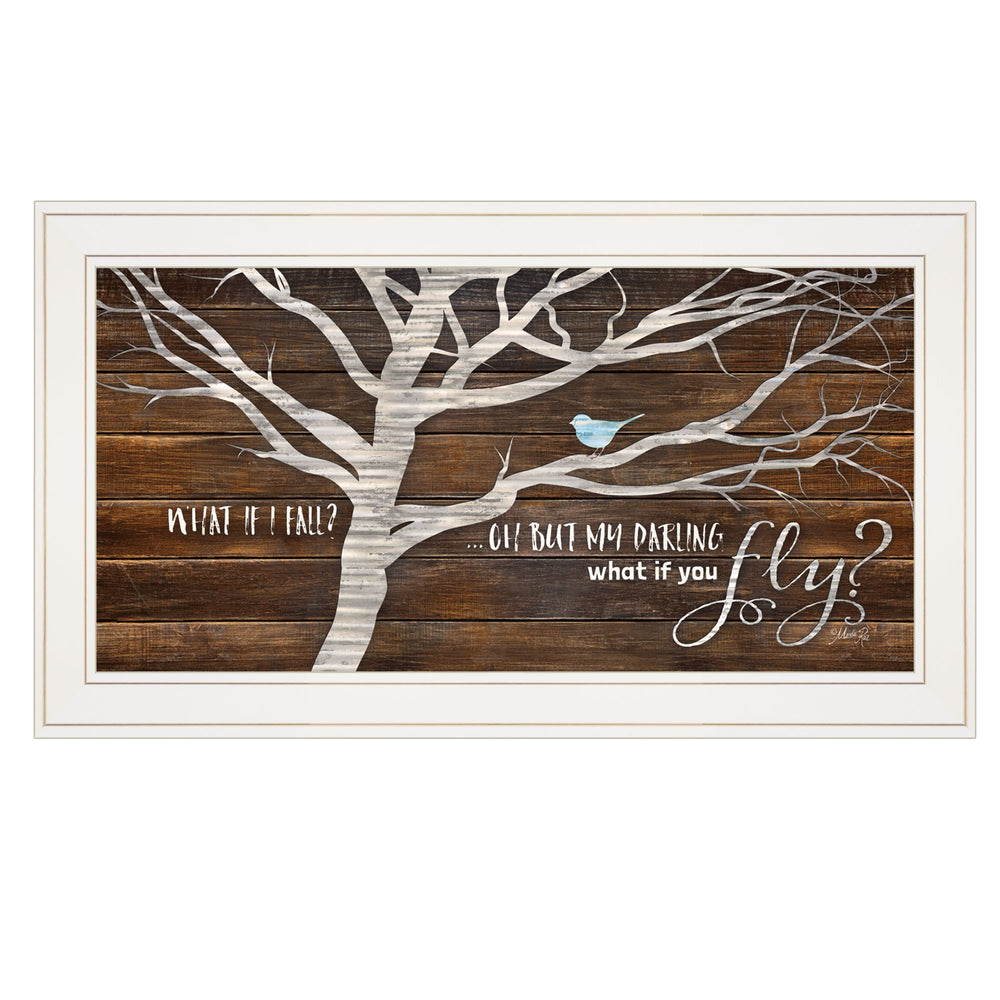 English Elm Trendy Decor 4u Marla Rae Motivational Typography Framed Print for Farmhouse Living Rooms B06786347
