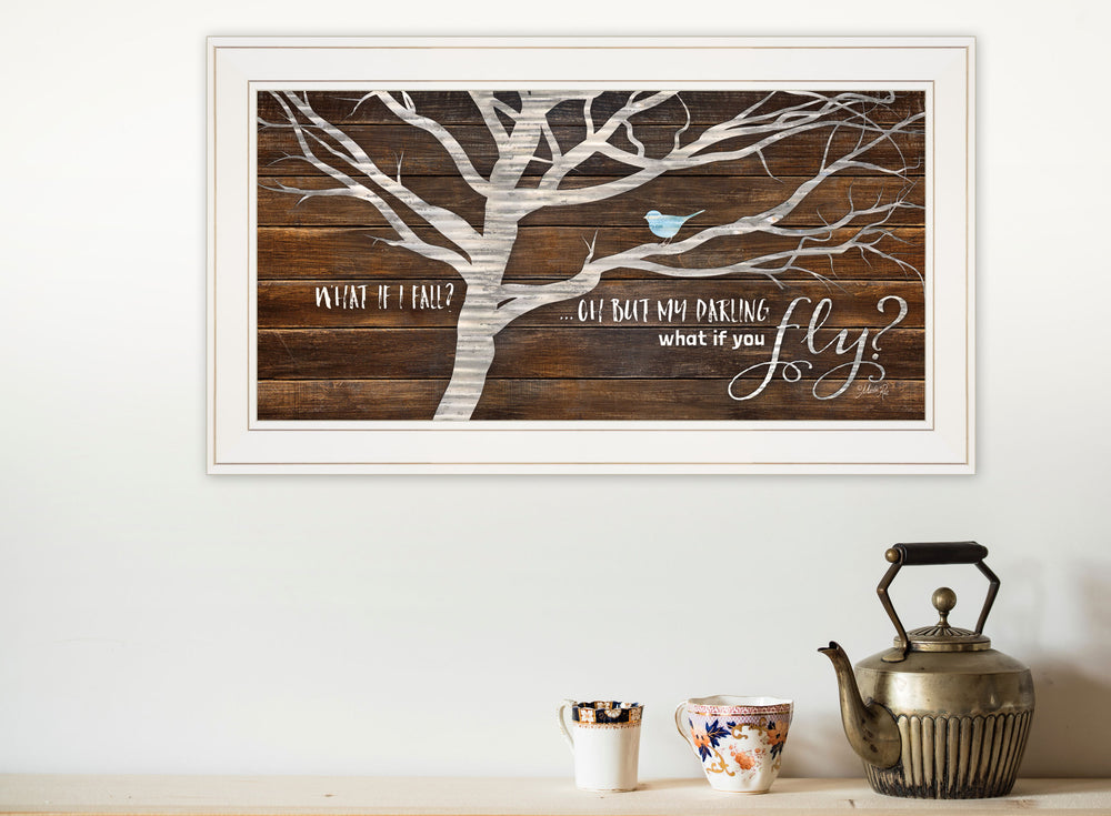 English Elm Trendy Decor 4u Marla Rae Motivational Typography Framed Print for Farmhouse Living Rooms B06786347