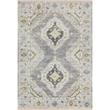 Dalyn Rugs Marbella MB1 Machine Made 100% Polyester Traditional Rug Grey 9' x 12' MB1GY9X12