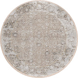 Dalyn Rugs Marbella MB2 Machine Made 100% Polyester Traditional Rug Taupe 8' x 8' MB2TA8RO