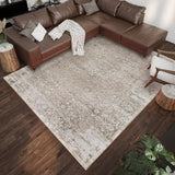 Dalyn Rugs Marbella MB2 Machine Made 100% Polyester Traditional Rug Taupe 9' x 12' MB2TA9X12