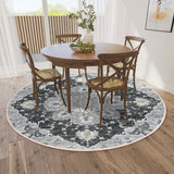 Dalyn Rugs Marbella MB3 Machine Made 100% Polyester Traditional Rug Midnight 8' x 8' MB3MI8RO