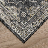 Dalyn Rugs Marbella MB4 Machine Made 100% Polyester Traditional Rug Charcoal 9' x 12' MB4CC9X12