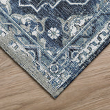 Dalyn Rugs Marbella MB4 Machine Made 100% Polyester Traditional Rug Navy 9' x 12' MB4NA9X12