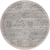 Dalyn Rugs Marbella MB4 Machine Made 100% Polyester Traditional Rug Silver 8' x 8' MB4SI8RO