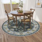 Dalyn Rugs Marbella MB6 Machine Made 100% Polyester Traditional Rug Midnight 8' x 8' MB6MI8RO