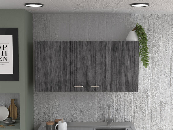 English Elm Napoles Wall Cabinet with Two Adjustable Shelves and Soft-Close Double Doors for Sleek Storage Solutions Multicolor 42.9 L x 24 W x 4.7 H B07092043