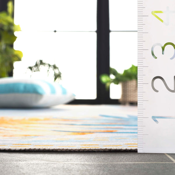 Safavieh Malibu 841n Light Blue / Beige Light Blue ,Beige Polyester Mbu841n-6r