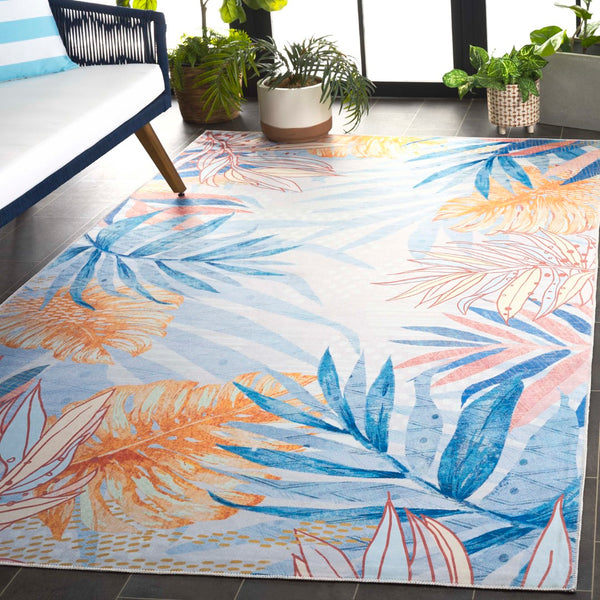 Safavieh Malibu 841n Light Blue / Beige Light Blue ,Beige Polyester Mbu841n-6r