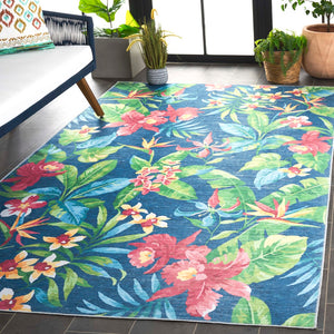 Safavieh Malibu 842m Dark Blue / Green Dark Blue ,Green Polyester Mbu842m-8