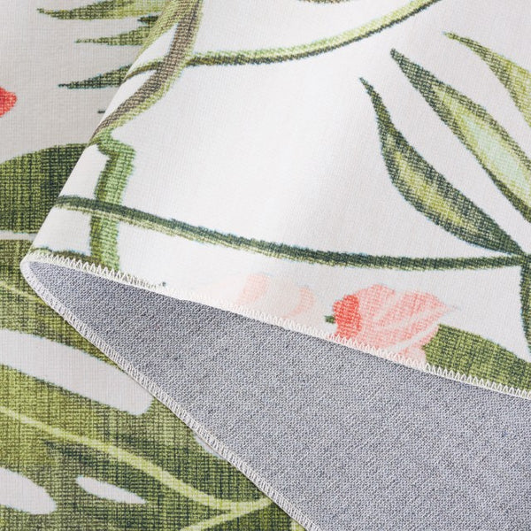 Safavieh Malibu Contemporary Botanical Area Rug – Soft, Durable, And Washable For Modern Home Elegance Ivory ,Pink Polyester Pile Mbu850a-6