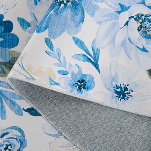 Safavieh Malibu Elegant Area Rug With Floral Pattern - Washable, Slip-resistant, Perfect For Any Space Light Blue ,Blue Polyester Pile Mbu852l-8