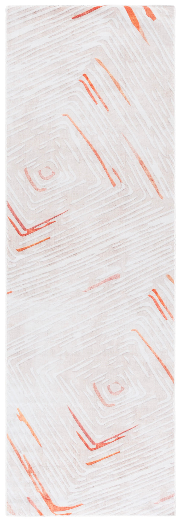 Safavieh Malibu Contemporary Area Rug - Elegant Beige And Rust Design For Modern Home Décor And Comfort Beige ,Rust Polyester Mbu873b-8