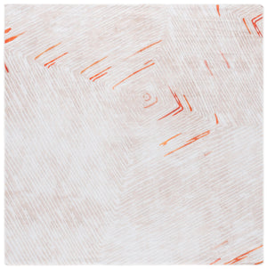 Safavieh Malibu Contemporary Area Rug - Elegant Beige And Rust Design For Modern Home Décor And Comfort Beige ,Rust Polyester Mbu873b-8