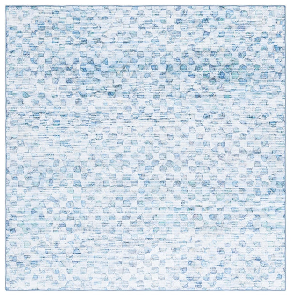 Safavieh Malibu 917 MBU917 Power Loomed Transitional Rug Grey / Aqua MBU917F-9