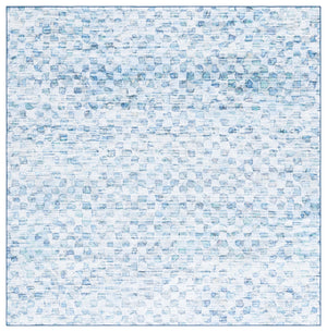 Safavieh Malibu 917 MBU917 Power Loomed Transitional Rug Grey / Aqua MBU917F-6SQ