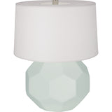 Robert Abbey Matte Celadon Franklin Table Lamp Matte Celadon Glazed Ceramic Oyster Linen Shade