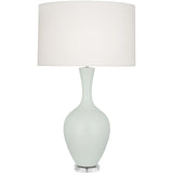 Robert Abbey Matte Celadon Audrey Table Lamp Matte Celadon Glazed Ceramic Fondine Fabric Shade