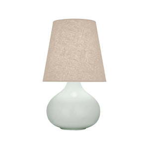 Robert Abbey Matte Celadon June Accent Lamp Matte Celadon Glazed Ceramic Buff Linen Shade