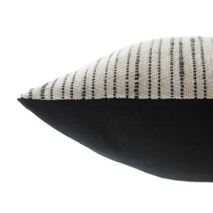 Jaipur Living Jaipur Living Linnean Cotton Lumbar Pillow Soft Striped Texture for Bohemian Spaces 12"X24" Lumbar Down PLW103352