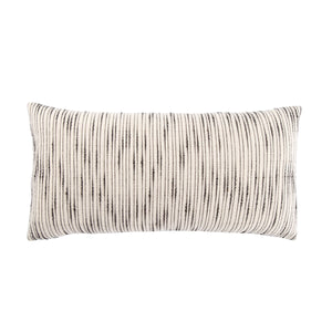 Jaipur Living Jaipur Living Linnean Cotton Lumbar Pillow Soft Striped Texture for Bohemian Spaces 12"X24" Lumbar Down PLW103352