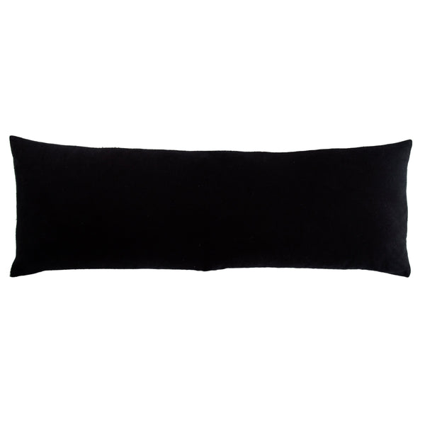 Jaipur Living Jaipur Living Linnean Cotton Lumbar Pillow Cover Striped Neutral Ivory Charcoal Boho 14" x 40" PLC102246