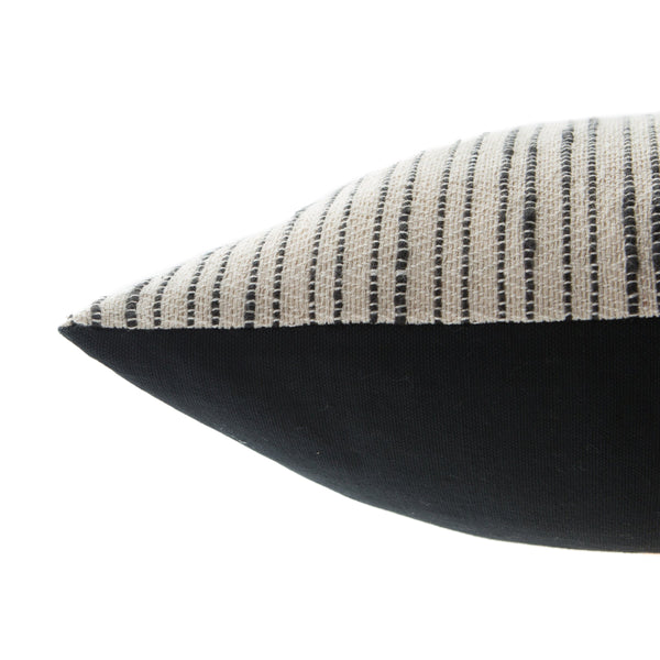 Jaipur Living Jaipur Living Linnean Cotton Lumbar Pillow Soft Striped Texture for Bohemian Spaces 14"X40" Lumbar Poly Fill PLW103355