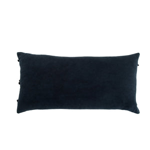 Jaipur Living Jaipur Living Mercado Cotton Gauze Lumbar Cover with Ombre Dye and Pom-pom Texture 14 W x 40 L PLC102251