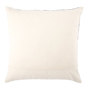 Jaipur Living Jaipur Living Heathered Viscose Wool Floor Pillow Cover for Bohemian Reading Nooks Dark Gray PLC102249