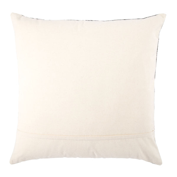Jaipur Living Jaipur Living Heathered Viscose Wool Floor Pillow Cover for Bohemian Reading Nooks Dark Gray PLC102249