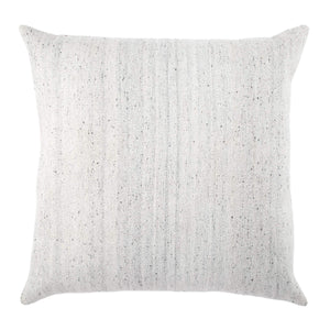 Jaipur Living Jaipur Living Heathered Viscose Wool Floor Pillow Cover for Bohemian Reading Nooks Light Gray PLC102250